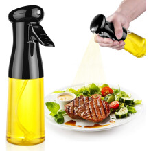 Olive Oil Sprayer 210ml Glass Cooking Oil Spray Bottle for Kitchen Air Fryer Salad Leak Proof