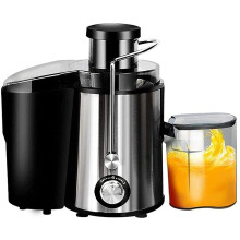 Centrifugal Juicer with Wide 3' Feed Chute, Dual Speed Stainless Steel Juice Extractor, BPA