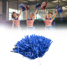Blaue Cheer Pompons für Sport- & Tanzveranstaltungen 25cm, langlebig & leicht