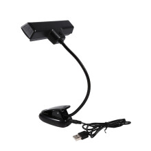 Clamp-On 10 LED Music Stand Light for Desktop Reading Bedside Lamp AC 110V~220V