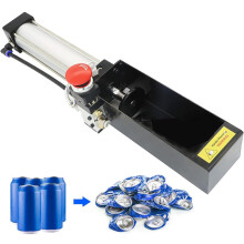 Pneumatic Can Crusher for 16oz and 12oz Aluminum Cans, Fast Crushing, Safety Valve, 21116 PSI