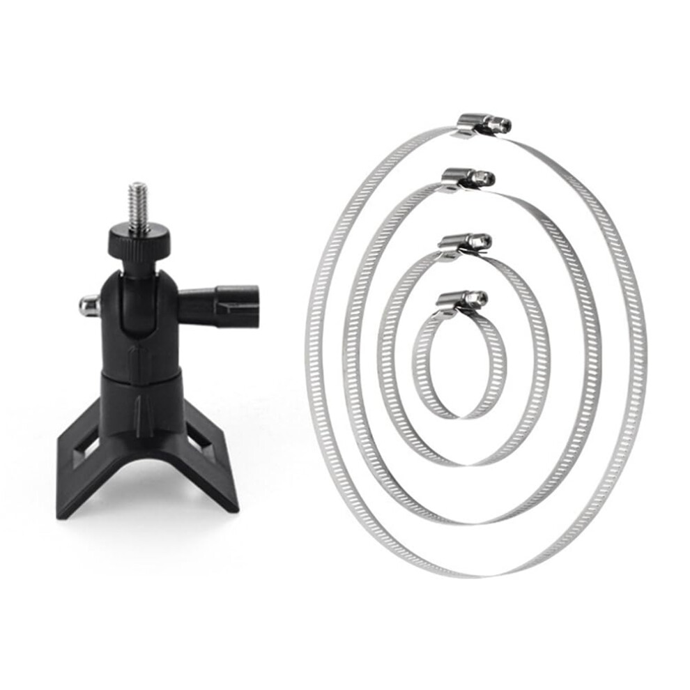 Adjustable Stainless Steel Hose Clamp Pole Mount Bracket With Worm Gear For Security Camera 9113335145672