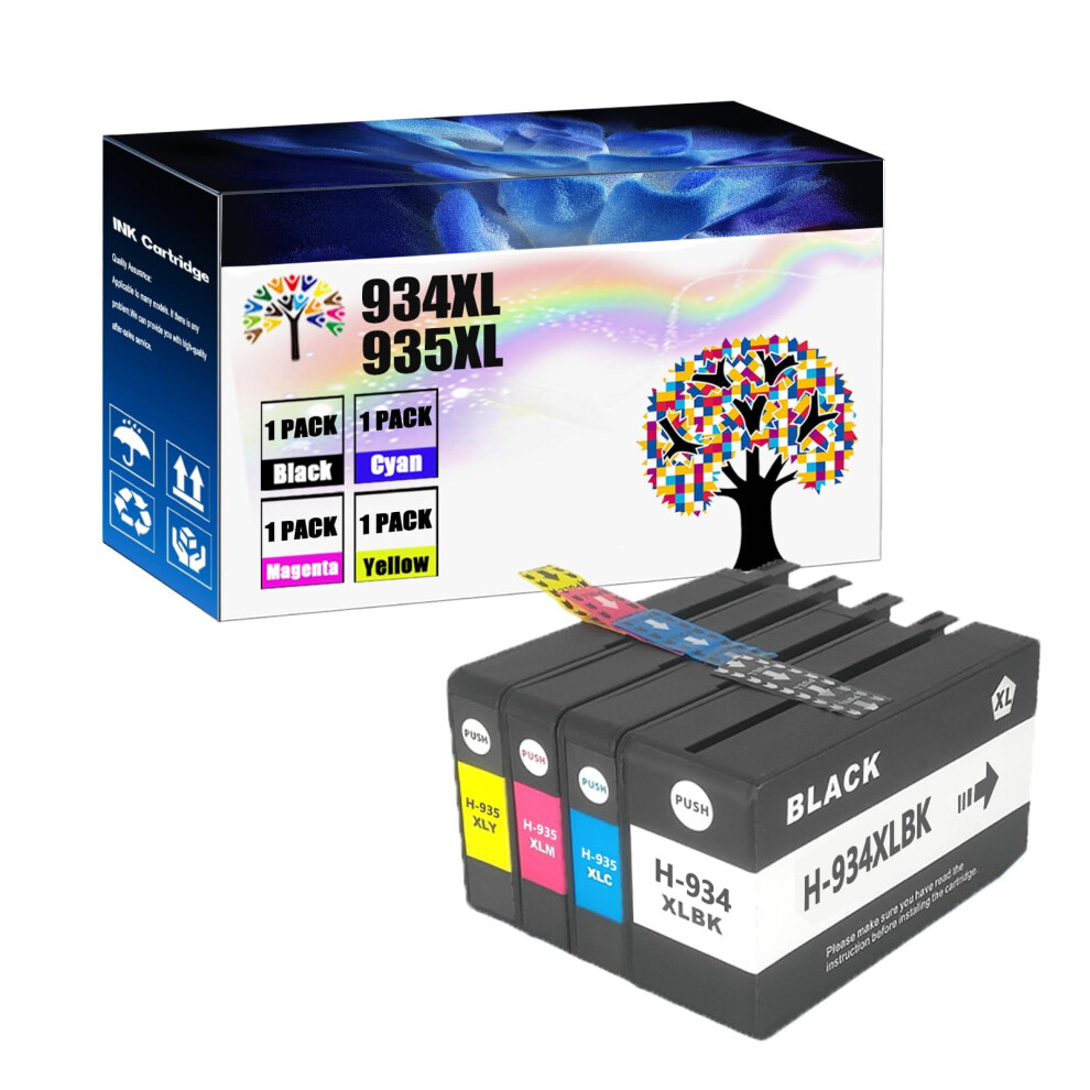 934Xl 935XL Ink Cartridges Replacement For Hp 934 934XL 935 935XL, Compatible With Officejet Pro 6230/6830/6812/6815/6835/6820 9389440779655