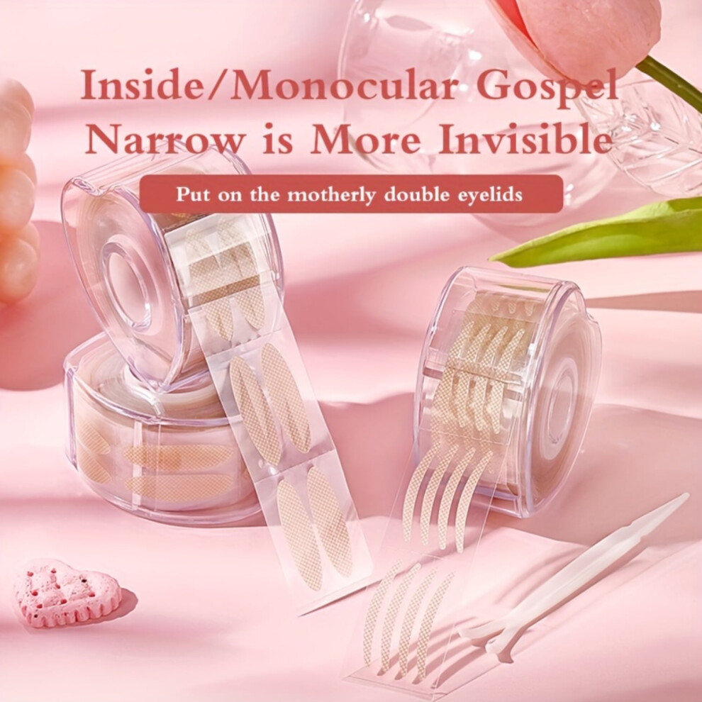 DEKAXID Invisible Double Eyelid Tape 600/1200 Pcs, Waterproof Seamless Dual-sided Strips for Natural-Looking Eyes, Easy Application