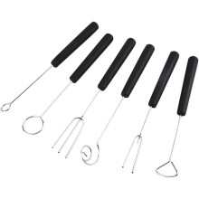 Impregnation Stirring Tools Stainless Steel Chocolate Fork Hot Pot Chaffing Dishes Metal Peppermint Stirrers Dessert