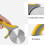 3 Pc Pizza Cutter Rotary Tool Cutting Practical with Handle Kitchen Cutters Durable Gadget Domestic Premium 2