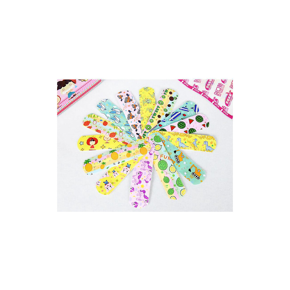 120pcs Cute Cartoon Medical Plasters Waterproof Wound Stickers Dustproof Breathable First Aid Plaster Stickers for Kids