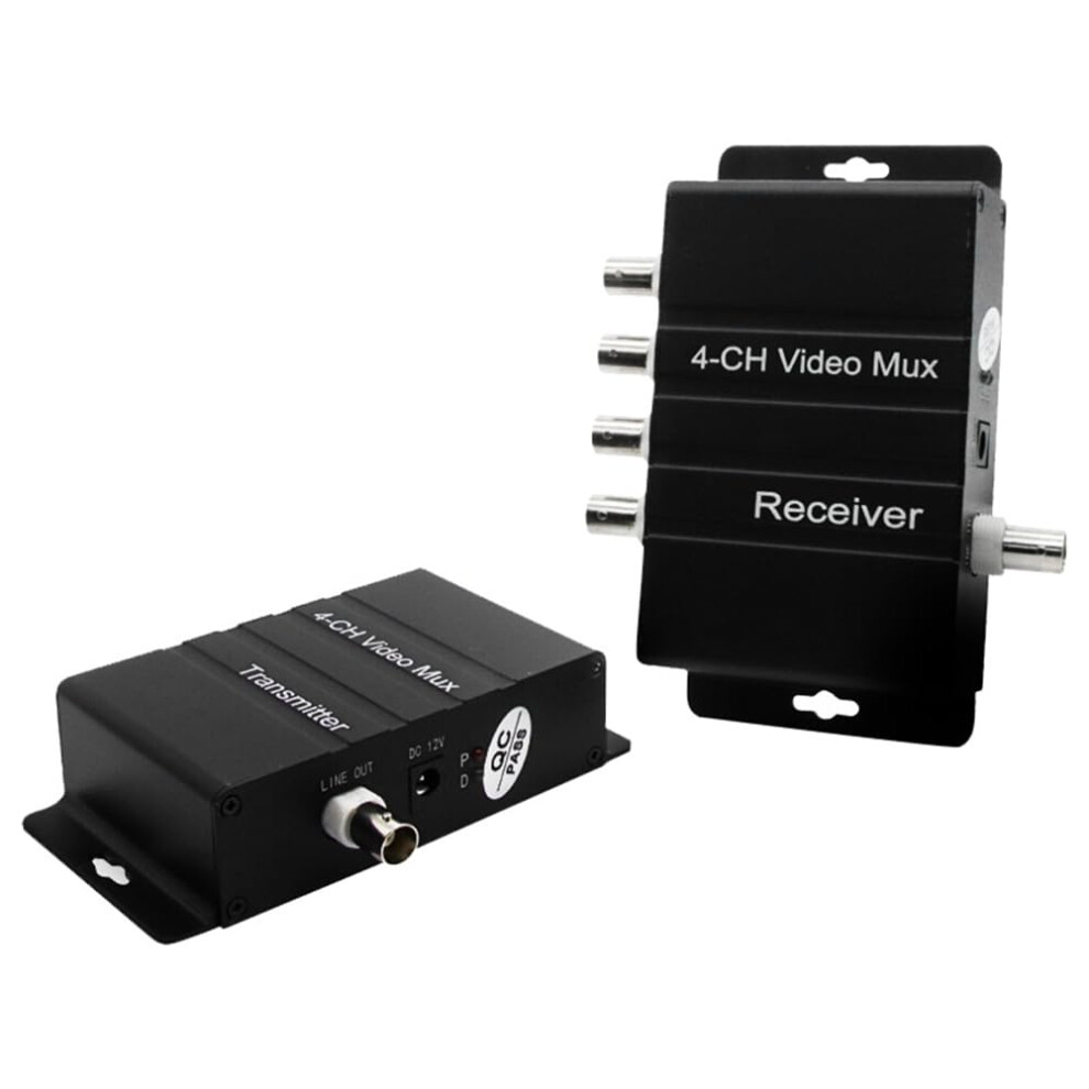 4 Channel Cctv Video Multiplexer Security Camera Splitter With Analog Color Quad Display 9113335145733