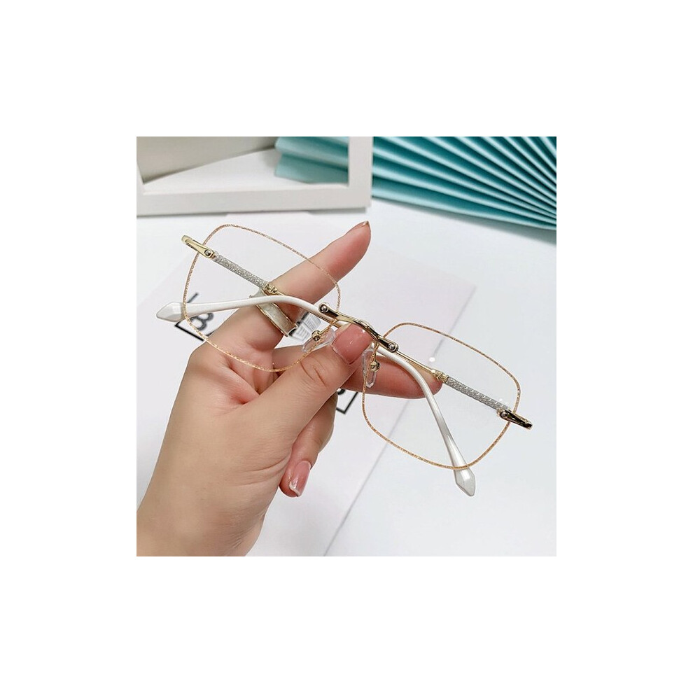 Gold Rhinestone Reading Glasses Ultralight Glasses Strength 150 Strength 150