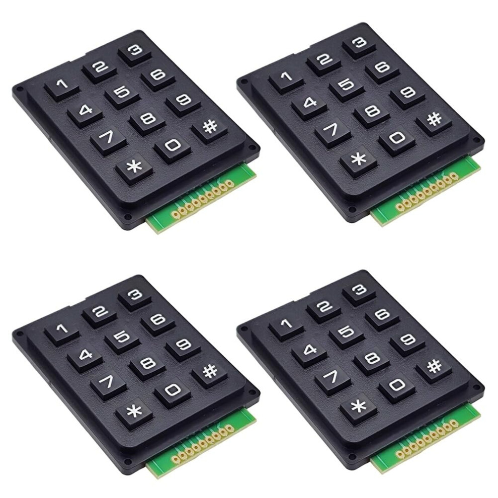 4Pcs 3X4 Matrix Keypad Module 12 Key Numeric Keyboard For Arduino And Microcontroller Projects 9070919192746
