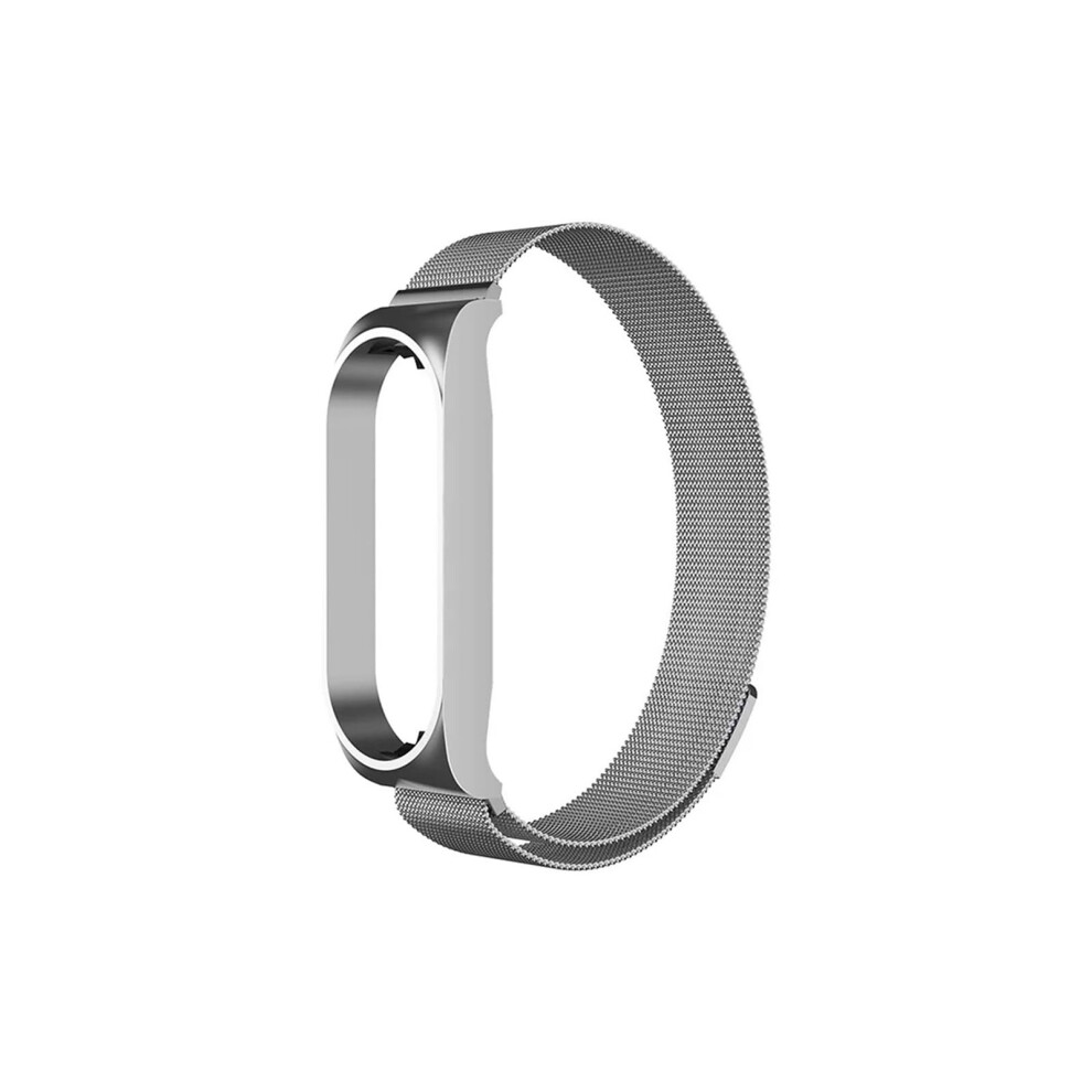 Replacement Strap Metal Band For Xiaomi Mi Band 5 Stylish Secure Fit Silver 9070919192753