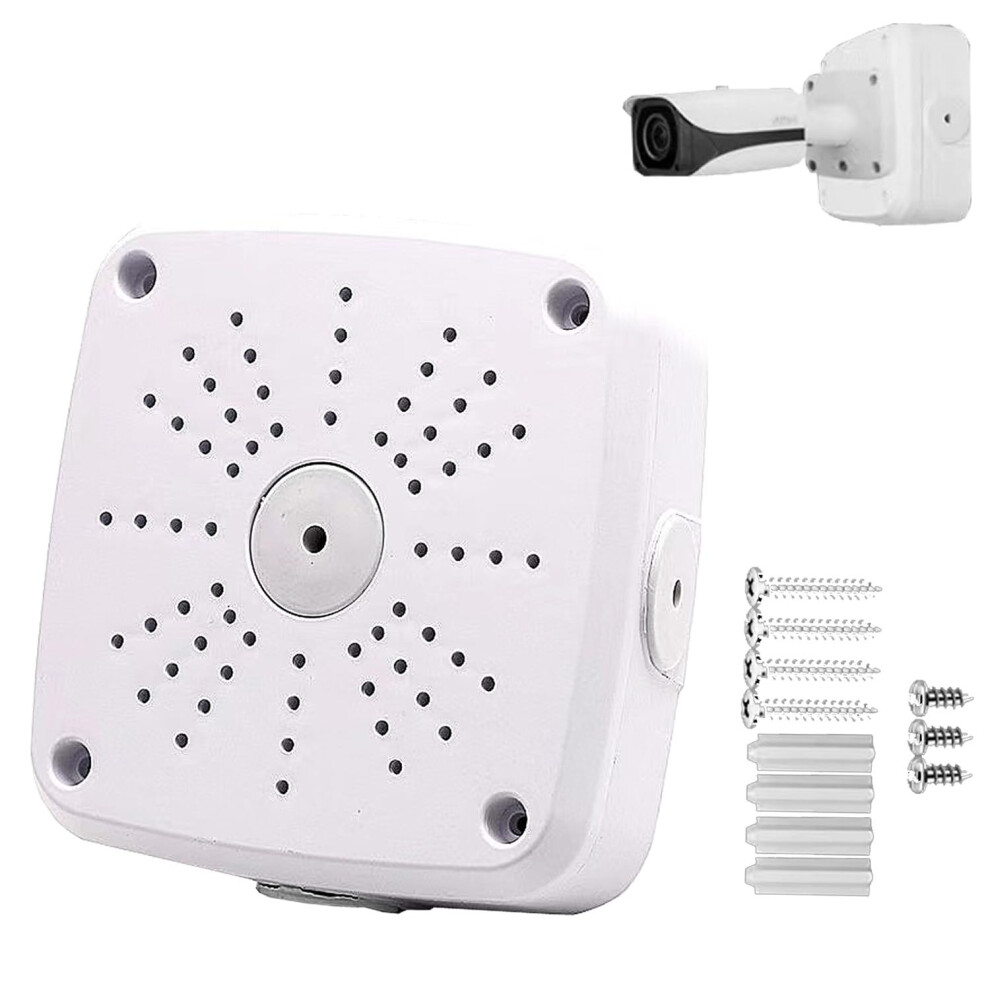 Cctv Camera Junction Box With Security Camera Mount Bracket, Weatherproof Abs Dome Holder 9070919192883