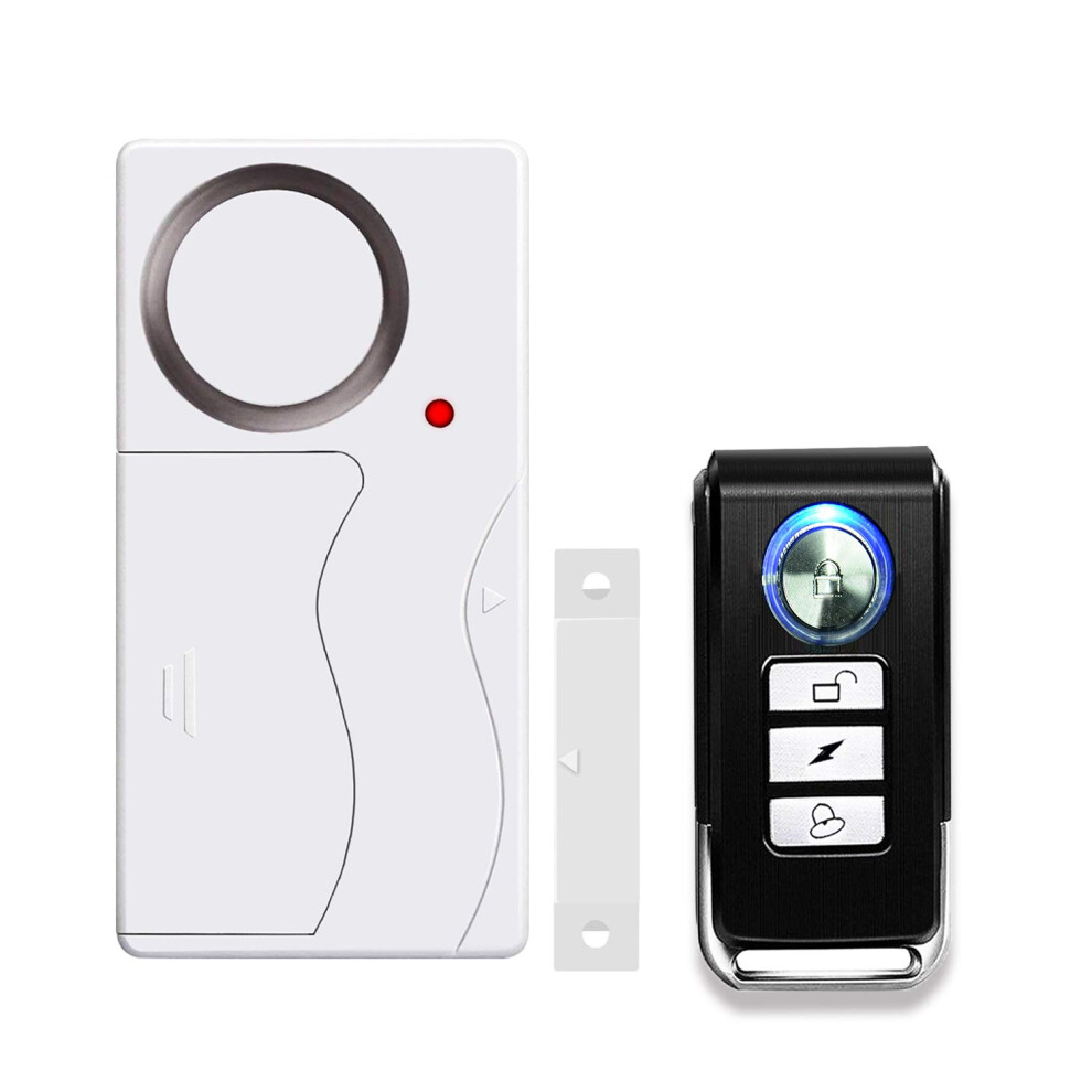 Wireless Door And Window Alarm With Remote, 105Db Loud Siren, 4 Modes Home Security System 9070919192906