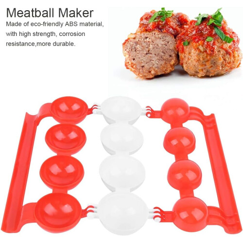 ABS Meatball Maker Tool for Kitchen Cooking, Stuffed Meat Press, Even Portion Control, Easy Clean 2