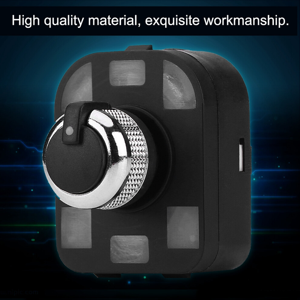 & Chrome Car Mirror Switch Knob For Audi A2 A3 A4 A6 4F0 959 565 Black 7901382829568