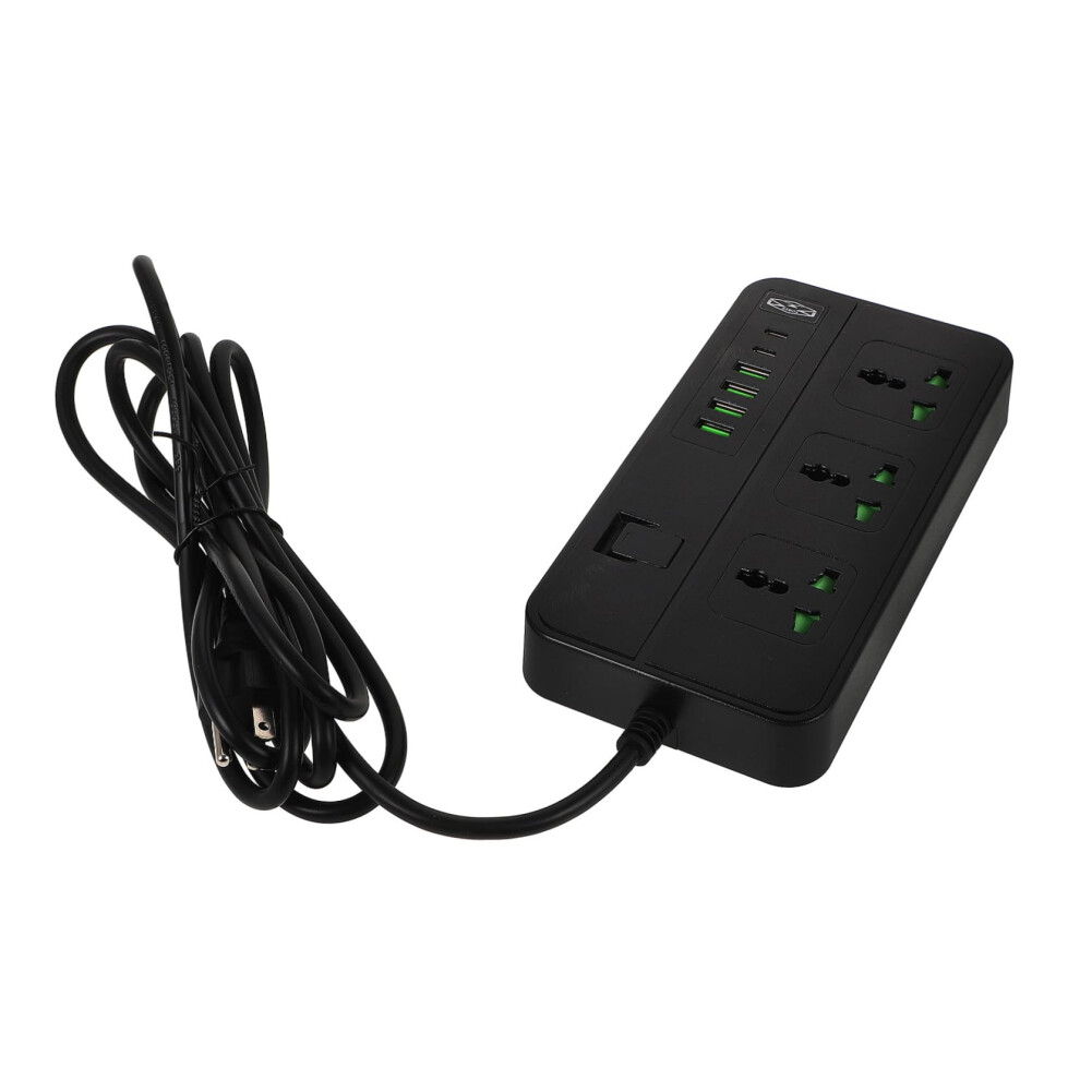 Power Strip With Usb Ports And Surge Protection, 2M Fast Charging Multi Outlet Extension Cord 9070919193750