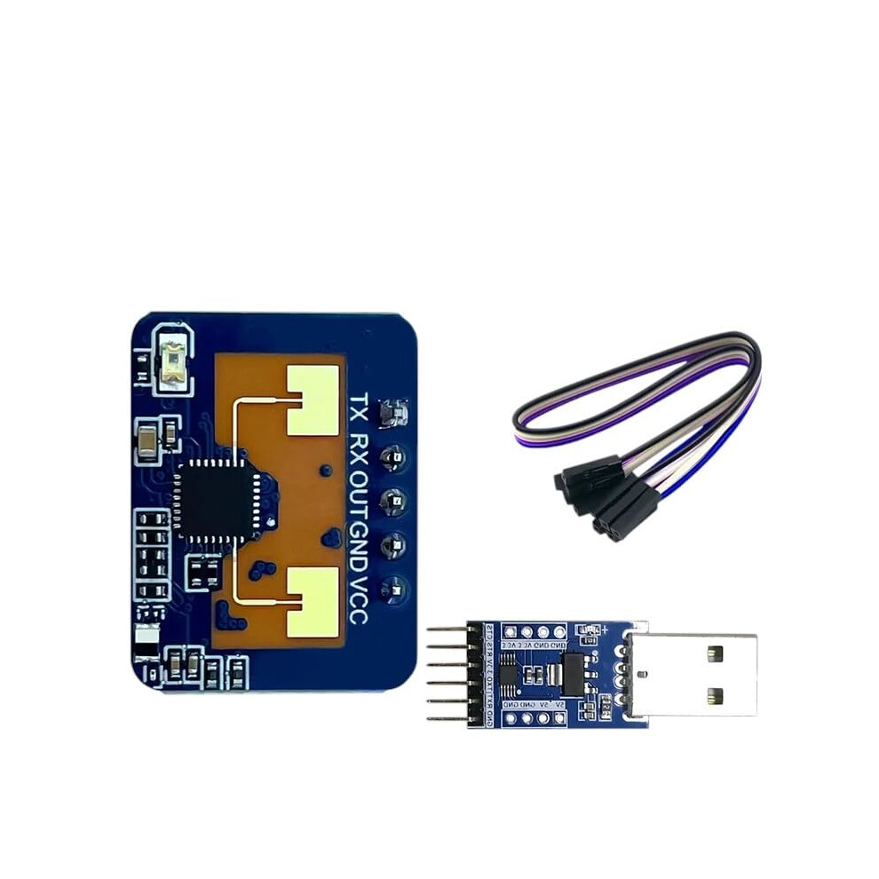 Hlkld2410c 24Ghz Mmwave Presence Sensor, Sensitivity Human Motion Detector 5M Range 9113335147188