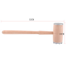 Wooden Meat Tenderizer Hammer for Beef & Steak - Practical Kitchen Box Tool