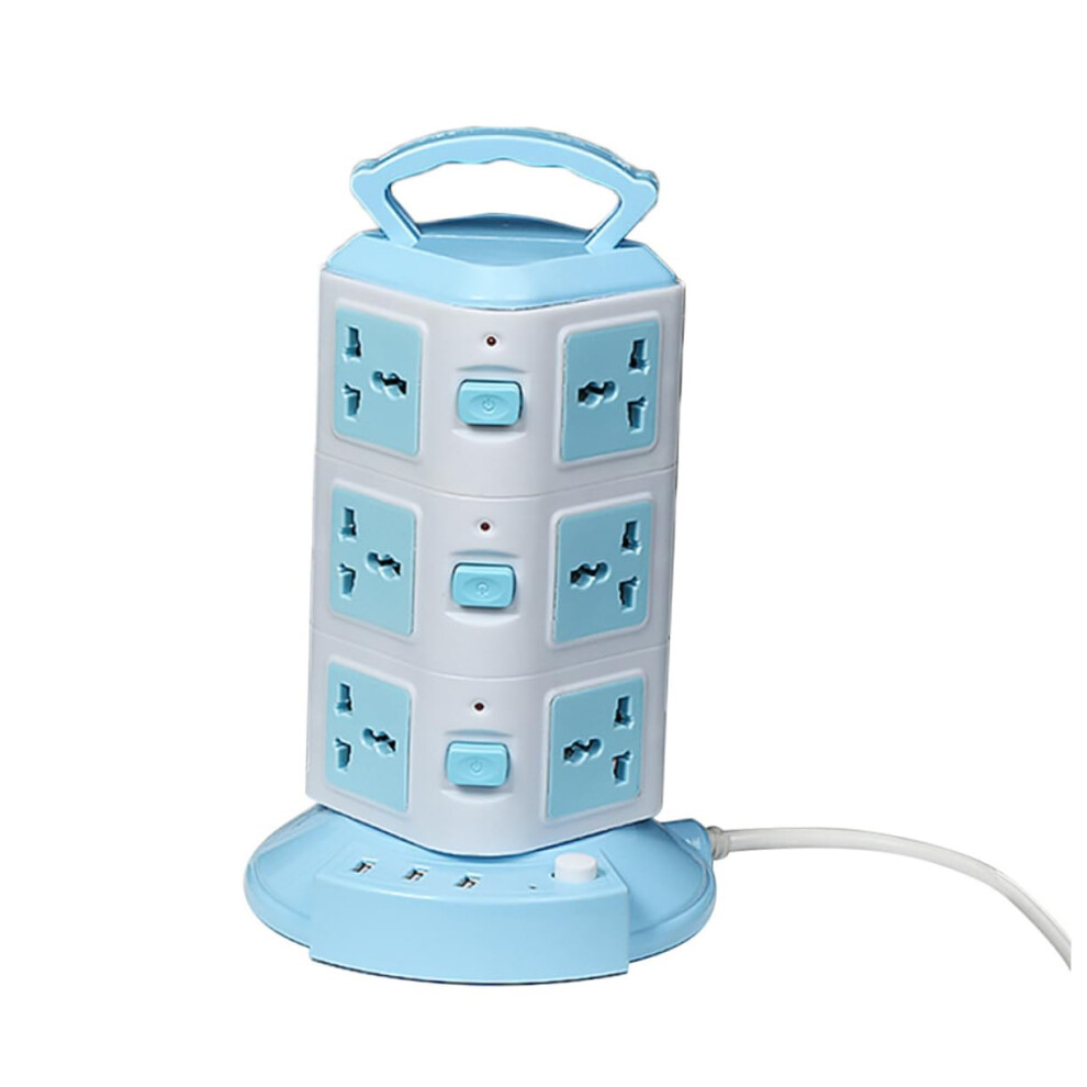 Power Strip Tower With Usb Ports, Spacesaving Vertical Outlet Extension Cord For Home Office 9070919194511