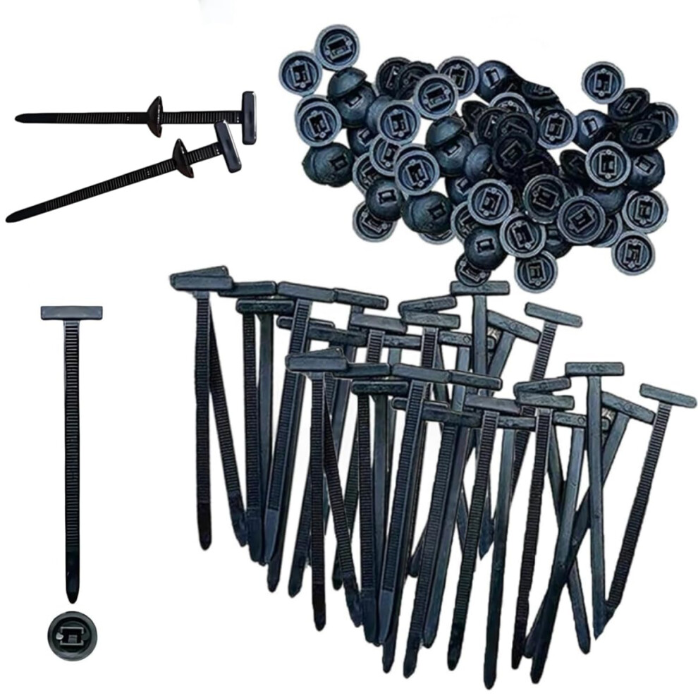Cable Tie Buckle Heavy Duty Nylon Selflocking Reusable Zip Ties Holder For Car Cable Management 30Pcs 9070919194979