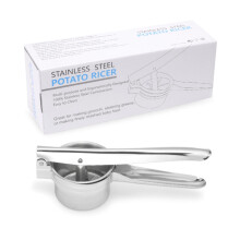 Stainless Steel Potato Ricer with NonSlip Handle for Smooth Mashed Potatoes and Easy Cleaning