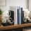 Silver Octopus Bookends Pair | Nautical Resin Shelf Decor 4