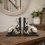Silver Octopus Bookends Pair | Nautical Resin Shelf Decor 5