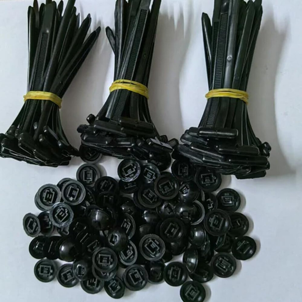 50Pcs Heavy Duty Nylon Cable Tie Buckles Selflocking Uvresistant For Automotive 9070919195235
