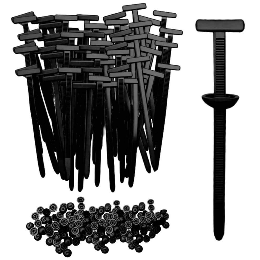 50Pcs Universal Nylon Cable Tie Buckles For Cars, Heavy Duty Selflocking Weatherresistant Clips 9070919195228