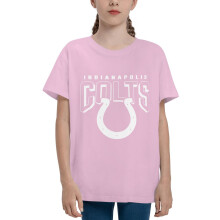 Colts Kids Short Sleeve Shirt Sports Football Team Logo for Baseball Fans Gifts Suitable For Boys And Girls