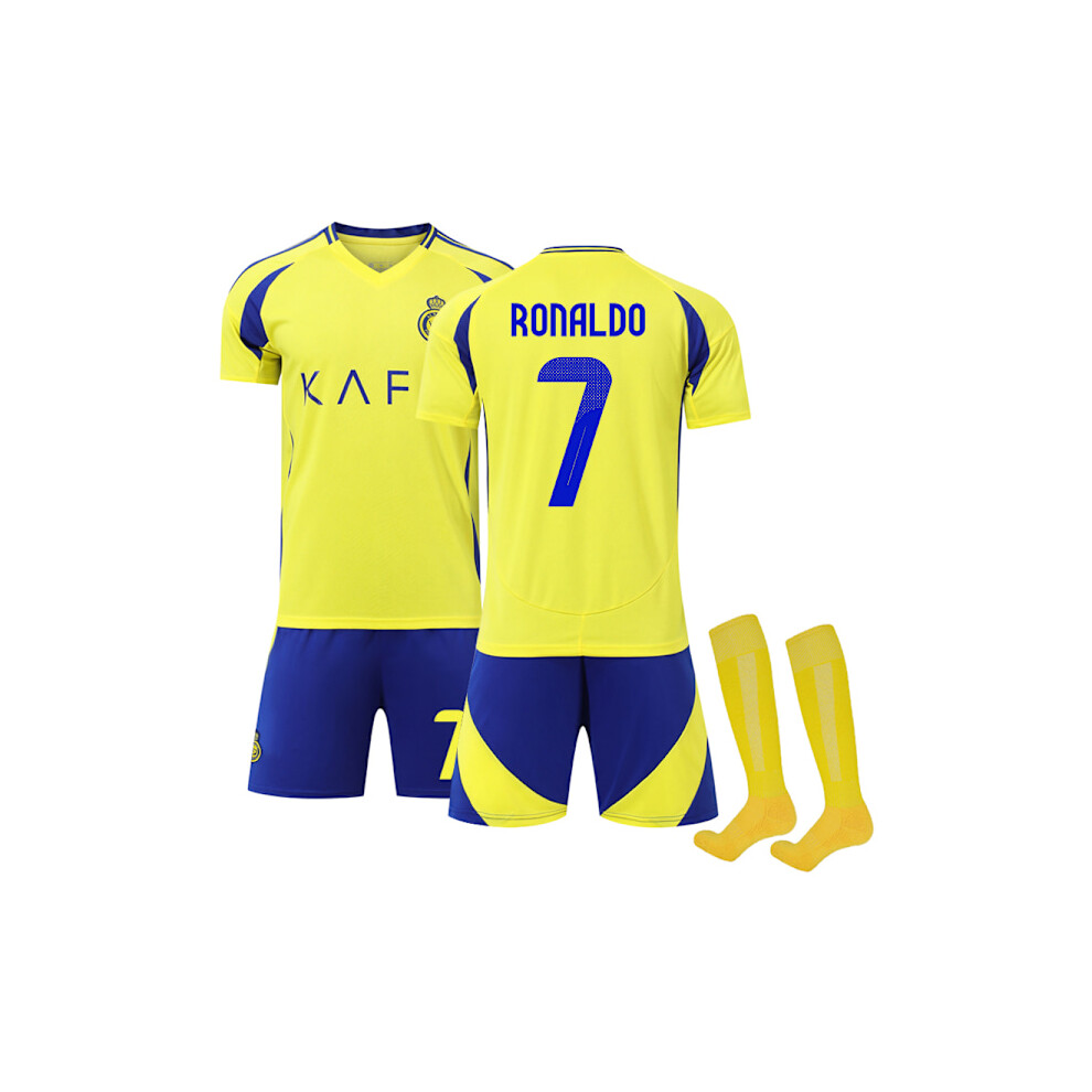 Al-Nassr FC Kids Football Kit 2024-2025 No. 7 Ronaldo 22
