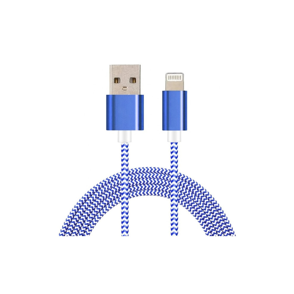 Lightning Nylon Cable - 1M Blue 9389440785489