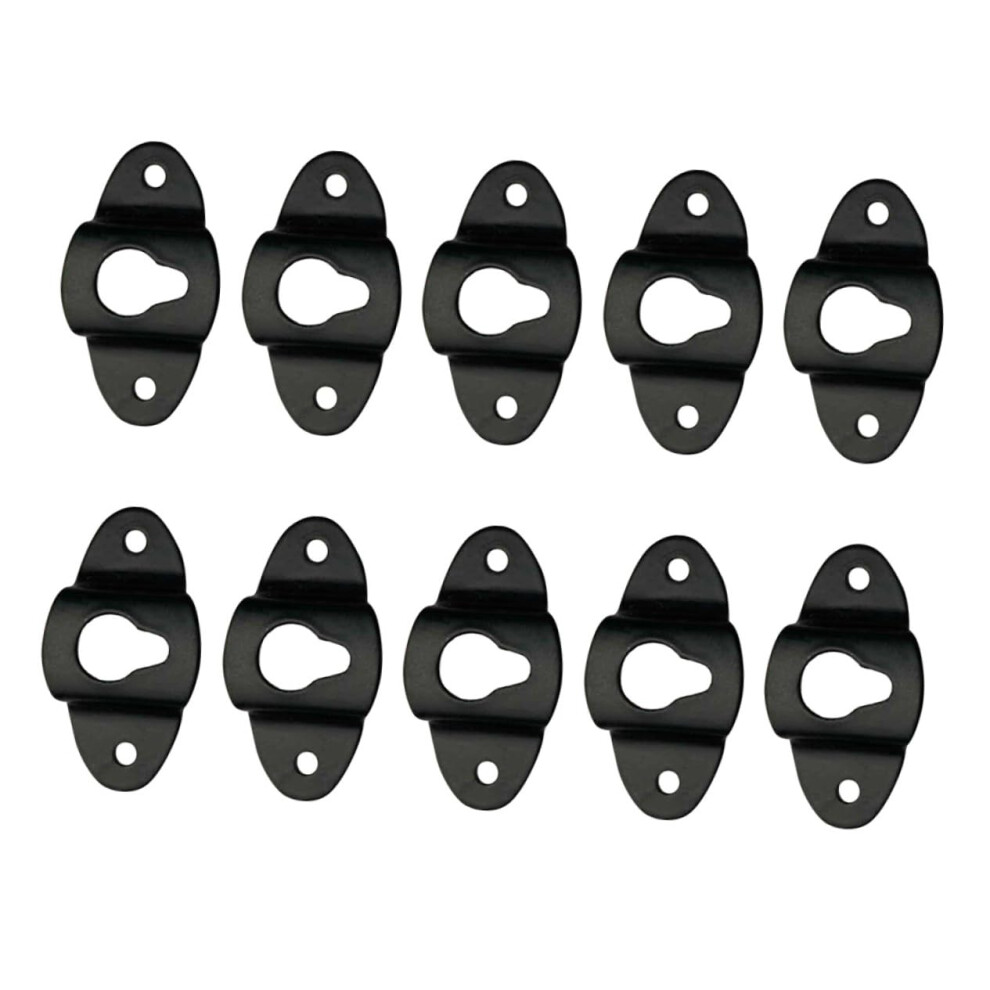 Speaker Wall Mount Plate Set For Surround Sound Speakers, 10Pcs Reliable Iron Brackets, Easy Install 9070919195303