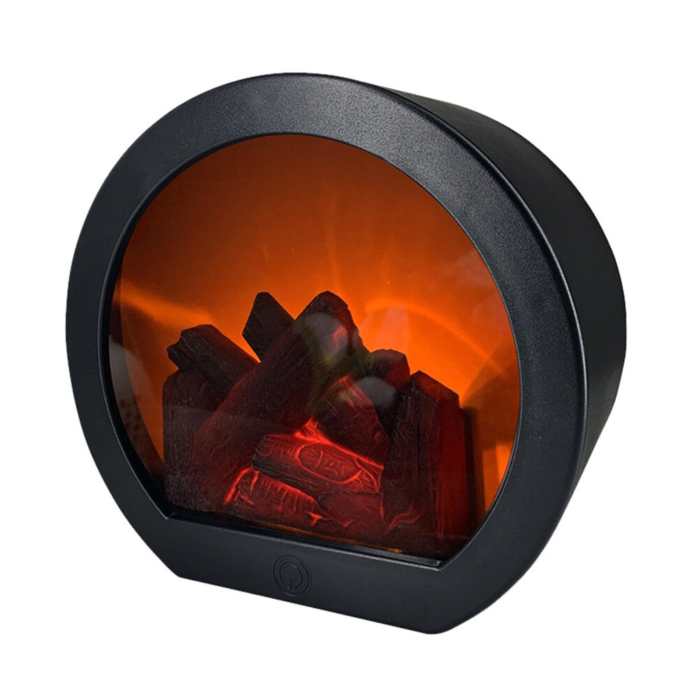 Mnjin Fireplace - Portable, Battery-Operated With Carry & Hanging Handle - Compatible With Survival Kit For Hurricane, Power Outage, Emergency, 9389440785939
