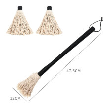 Barbecue Basting Brushes Grill Basting Wooden Handle with Replacement Heads