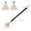 Barbecue Basting Brushes Grill Basting Wooden Handle with Replacement Heads 1
