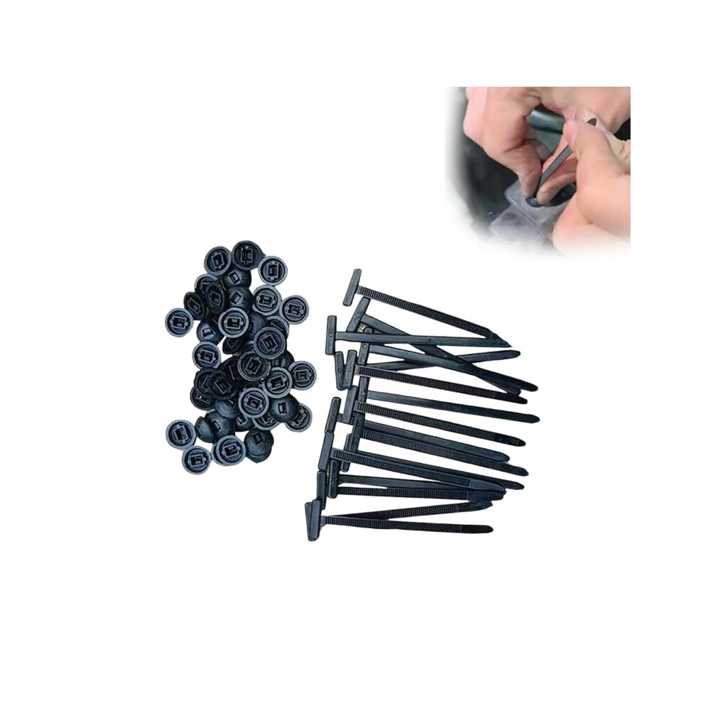 Heavy Duty Nylon Cable Ties With Pushandlock Buckle, Reusable Weatherproof Zip Ties For Automotive 9070919195532