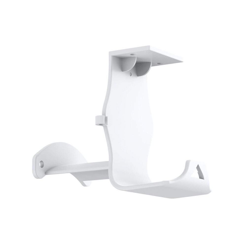 Gaming Headset Stand With Spacesaving Under Desk Or Wall Mount, Abs Headphone Holder White 9070919195655