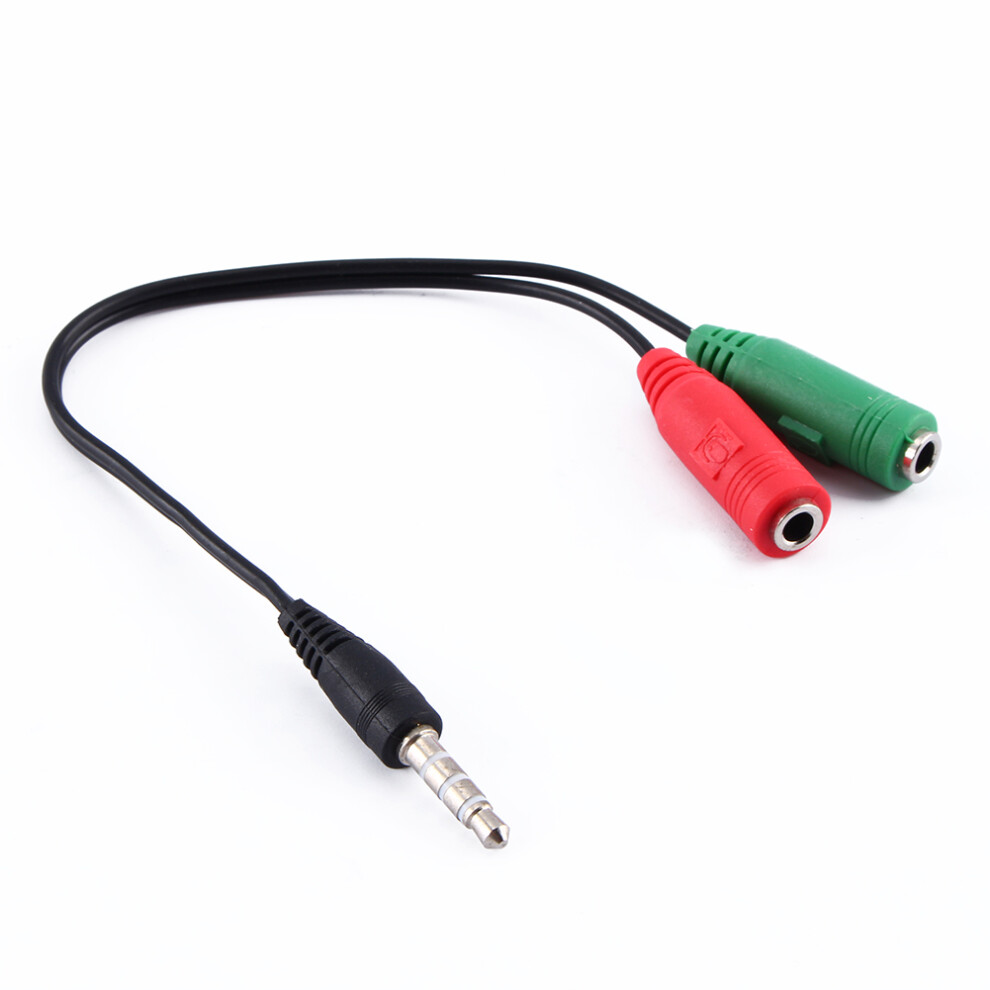 Audio Cable Converter Adapter 3.5Mm Stereo Jack Splitter For Headphones Gold 4321382831935