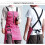 Split Leg Barber Apron with Adjustable Crossback Strap and Deep Pockets for Stylists Large Pink 2
