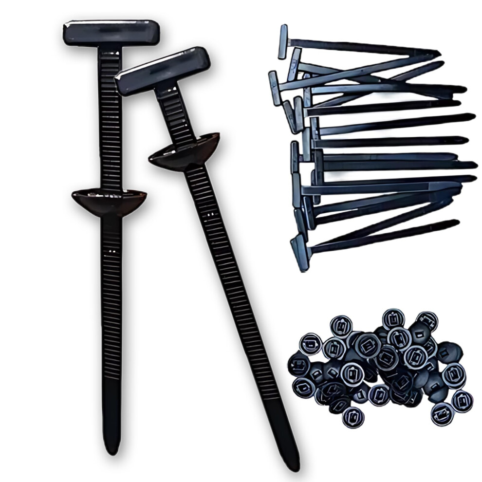 200Pcs Cable Tie Buckles Selflocking Zip Ties Heavy Duty Nylon For Universal Car Trim 9113335148710