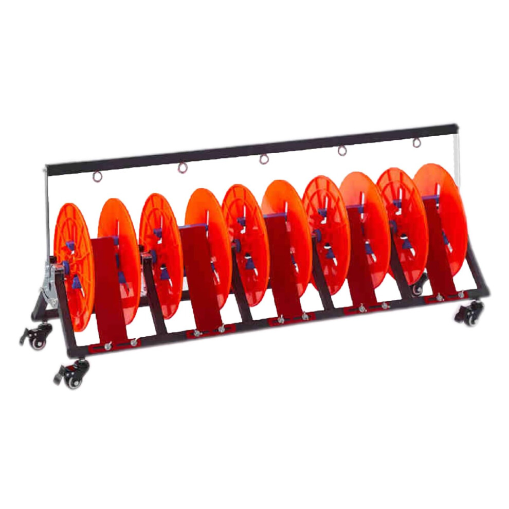 Wire Spool Rack With Pulleys, Foldable Cable Reel Dispenser 30X107x47cm For Easy Wire Handling 9070919196171