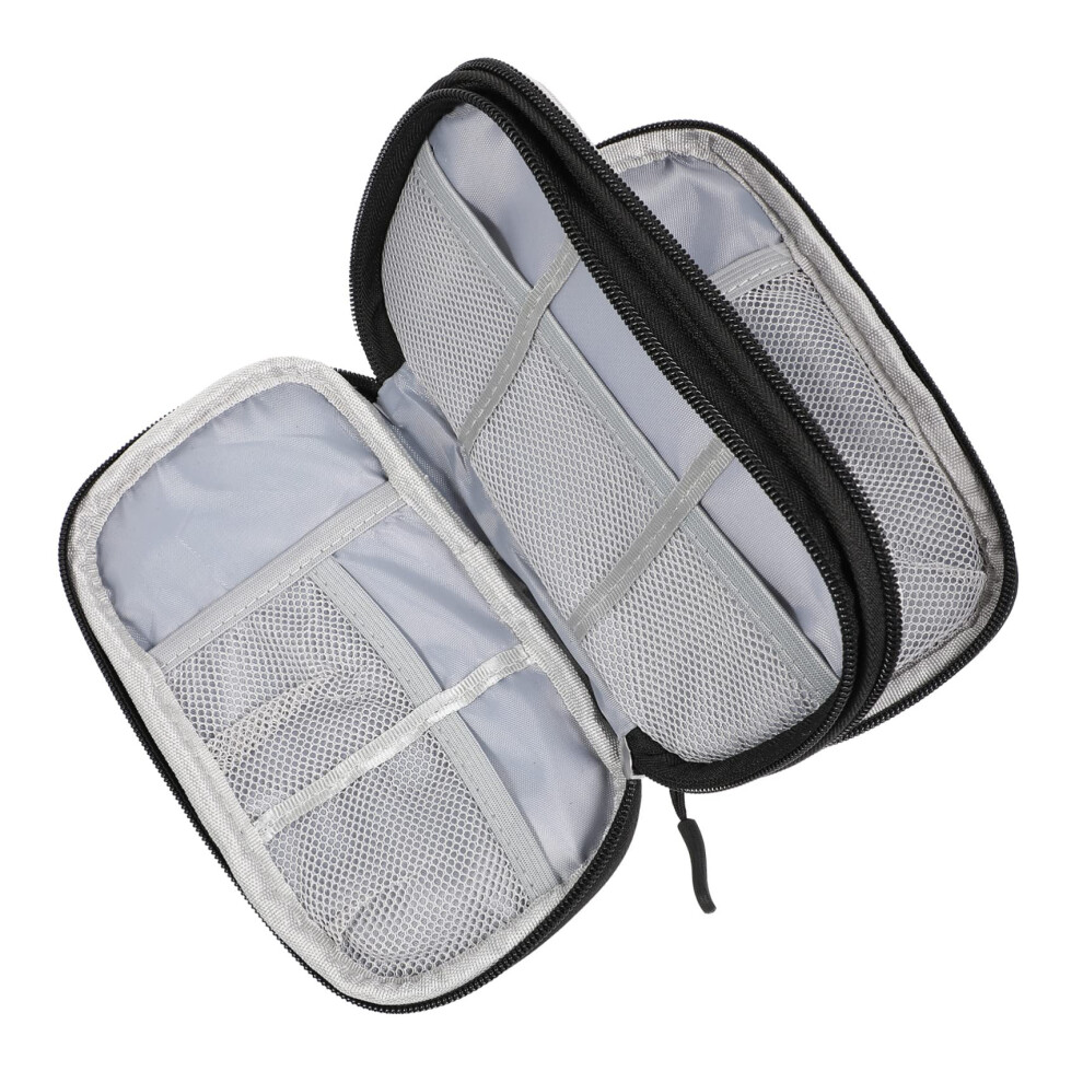 Electronics Organizer Bag With Zipper, Travel Tech Pouch For Cables, Chargers And Multidevice Storage 9070919196195
