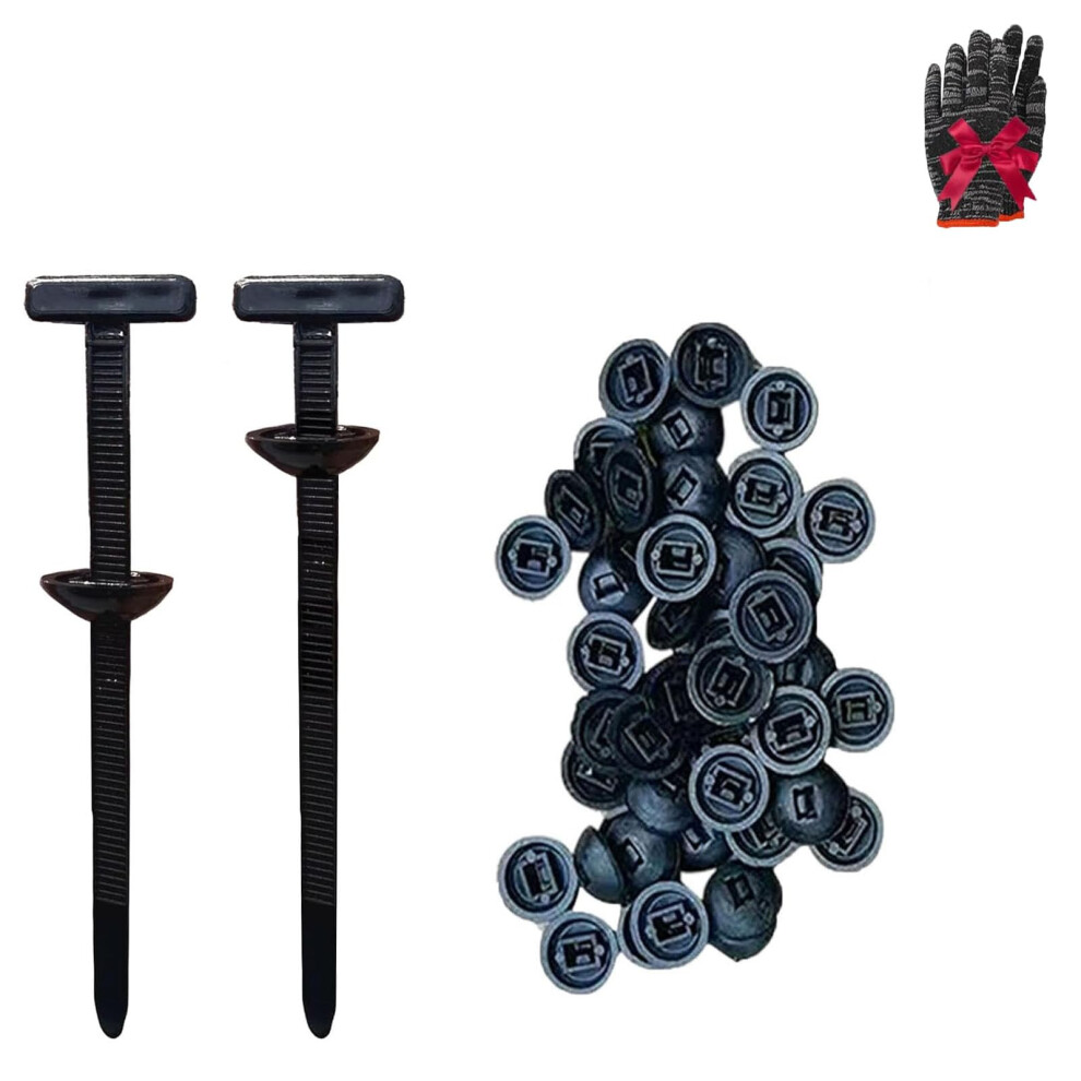 Cable Ties 100 Pack Quick Pushlock Durable Weatherproof Nylon For Automotive And Outdoor 9113335148994