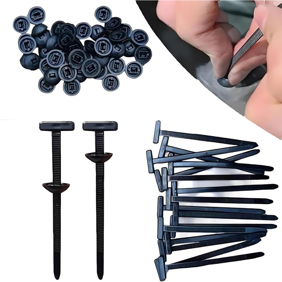 Heavy Duty Nylon Cable Ties Selflocking Buckles For Car And Wire Management 20Pcs 9070919196591