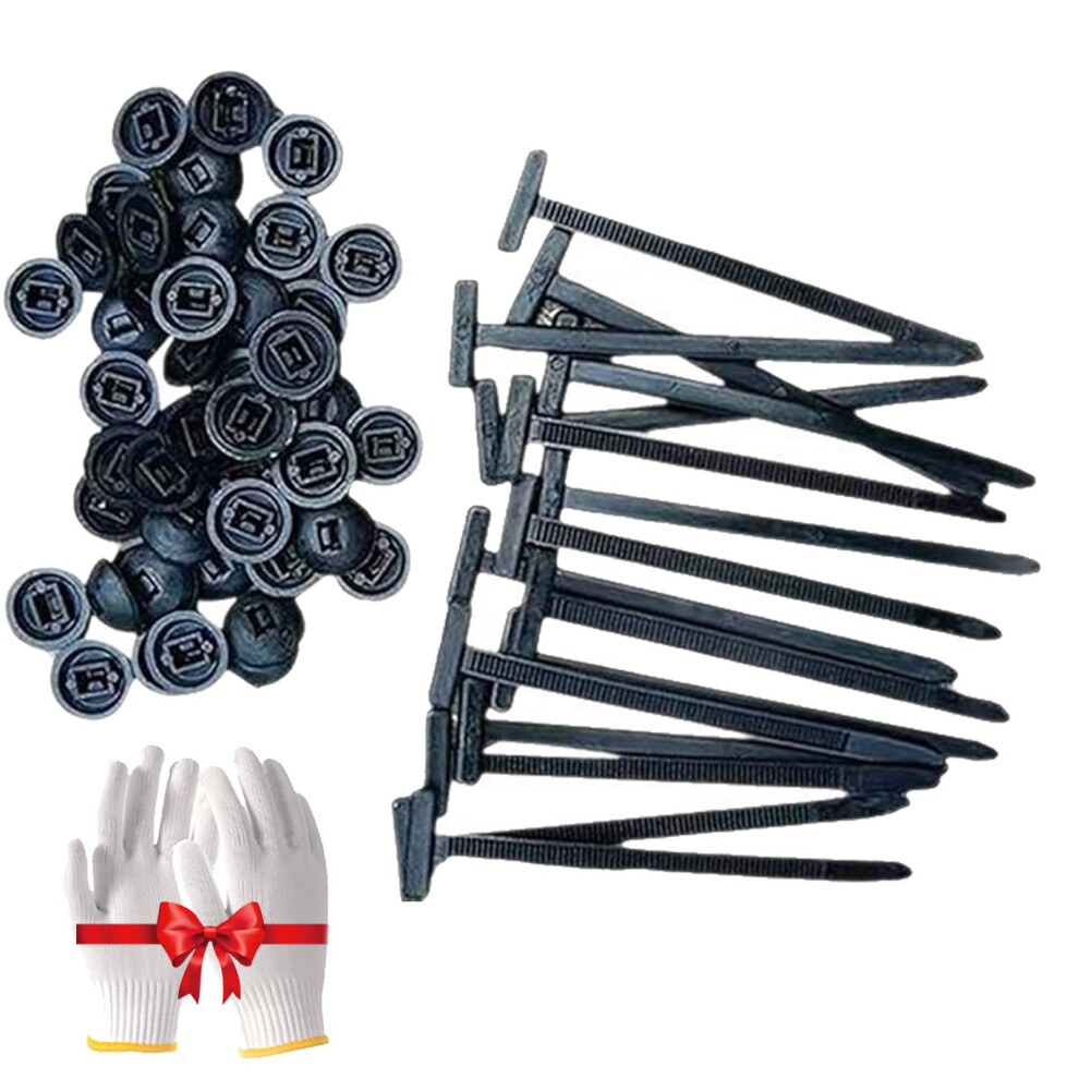 100Pcs Heavy Duty Nylon Cable Tie Buckles For Cars, Weatherresistant Selflocking Fasteners 9070919196676