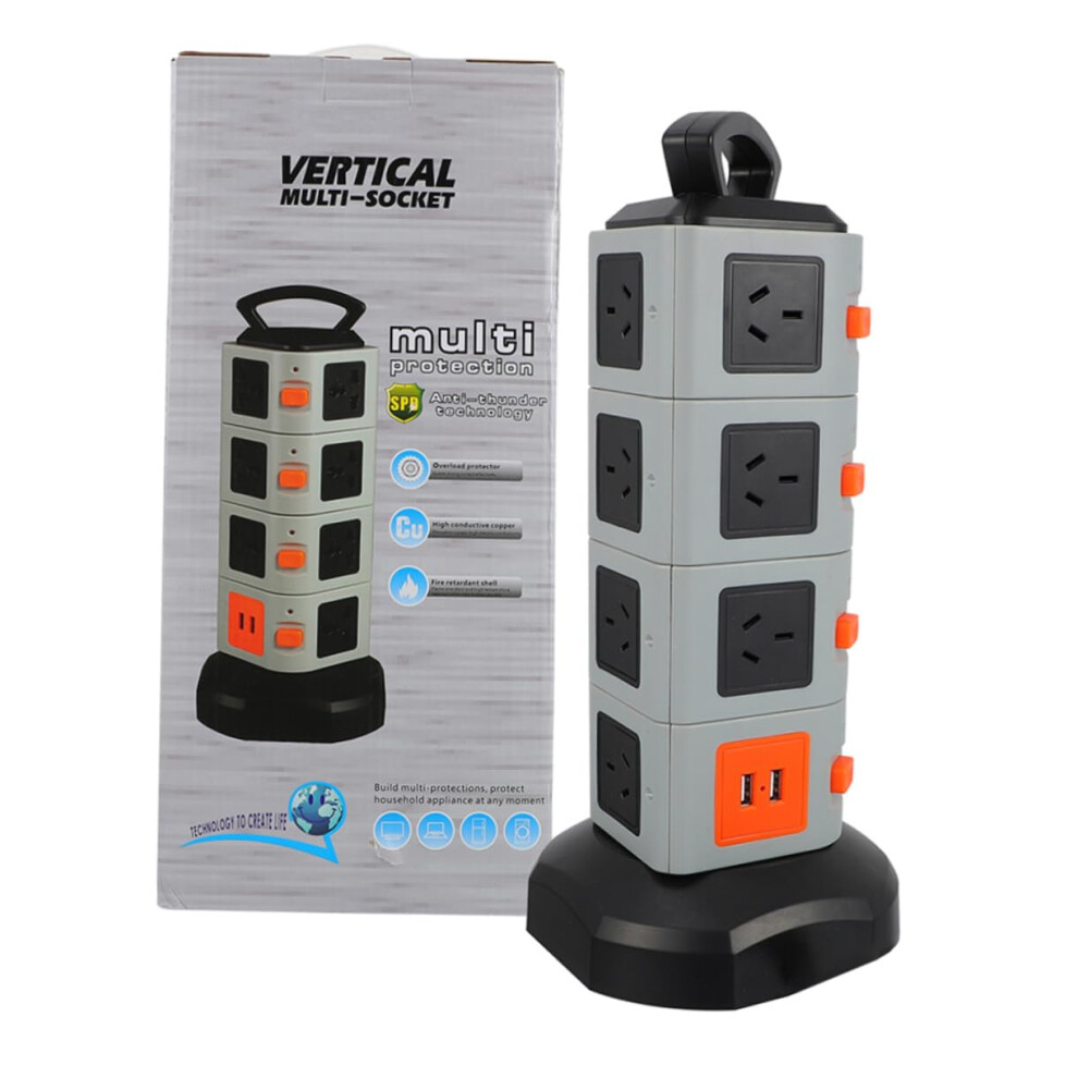 Power Strip With Usb Ports, Surge Protection, Fast Charging Multi Plug For Home Office And Travel 9070919196690