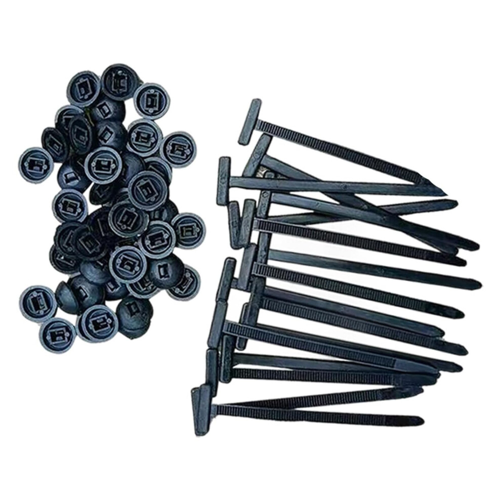 100Pcs Heavy Duty Nylon Zip Ties With Buckles, Uv Resistant Selflocking Cable Ties For Cars 9113335149267