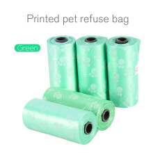 Kompakte Hundekotbeutel 5 Rollen Einweg-Abfallbeutel für Hunde & Katzen 15x20cm