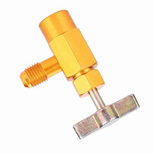 Kältemittel-Entlüftungsventil für R‑134a R‑134 Klimaanlage, 1/2” Gewinde, Ventilwerkzeug, langlebiger Stahl